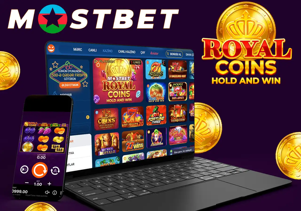 Mostbet-də qeydiyyatdan keçin və Royal Coins oyununda bəxtinizi sınayın